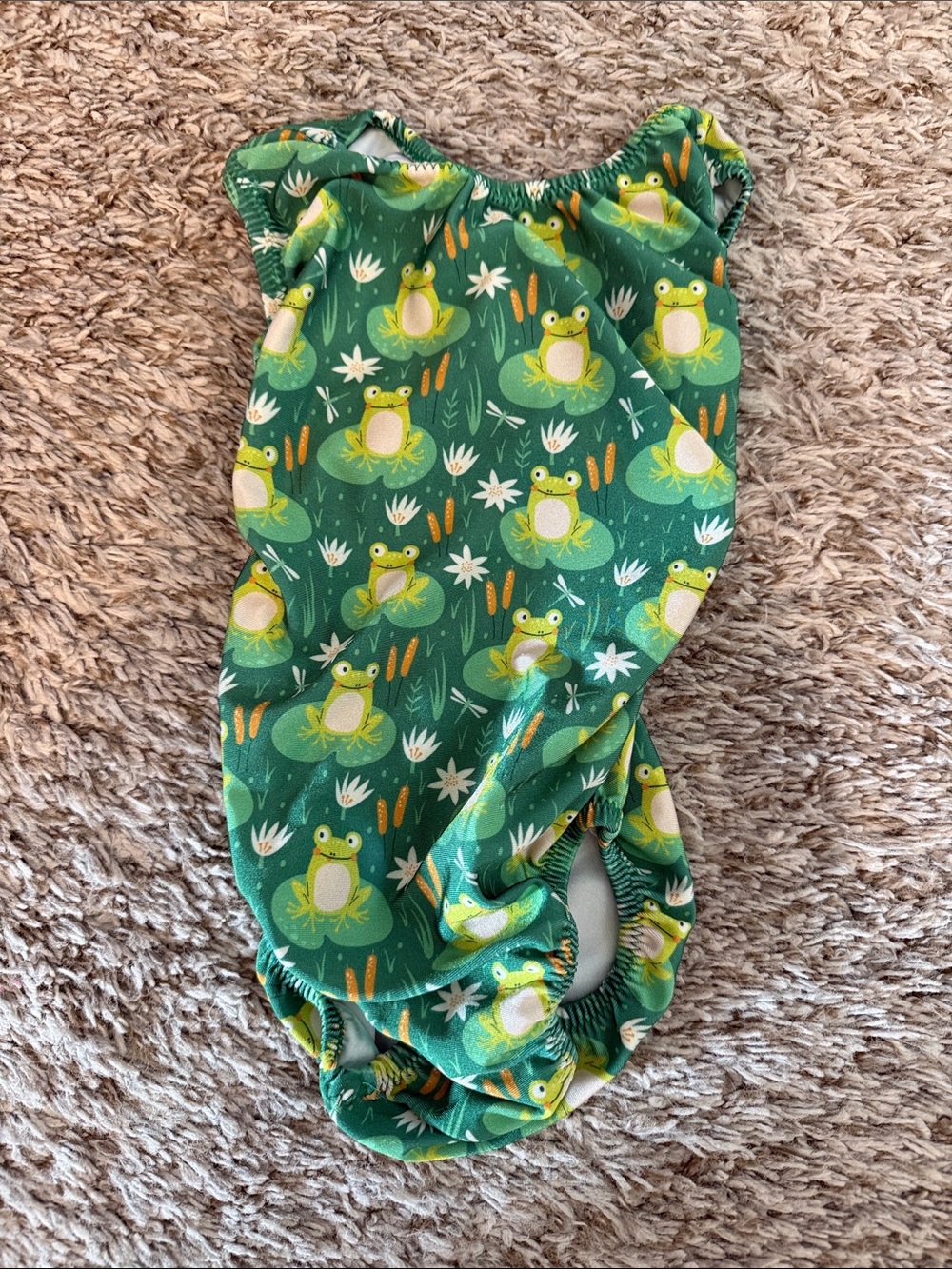 Kids Frog Print gymnastics suit
